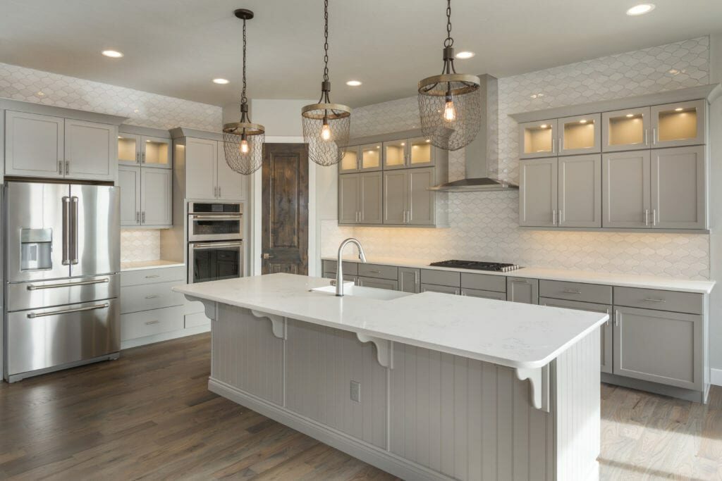 White & Grey Kitchen Remodel