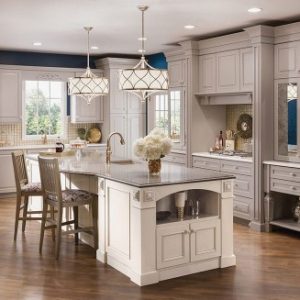 phoenix-kraftmaid-kitchen-cabinets-with-glass-cake-stands-traditional-and-beautiful